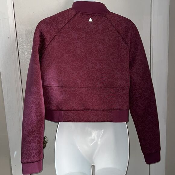 BALANCE ATHLETICA Burgundy Flight Jacket-S - Picture 5 of 8